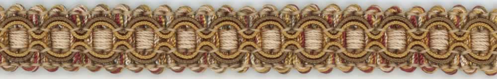 Dark Brown Greek Key Trim